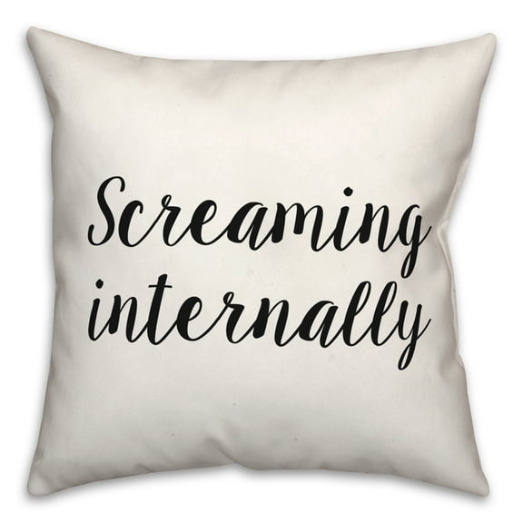 Creative Products Screaming 18x18 Spun Poly Pillow