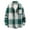 Dad-Green gray, variant on Family Matching Shirts Flannel Jacket Plaid Long Sleeve Lapel Button Down Shacket Shirt Coats Fall Tops