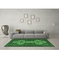 thumbnail image 3 of Ahgly Company Indoor Round Abstract Emerald Green Modern Area Rugs, 8' Round, 3 of 4