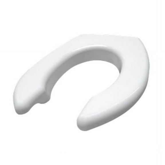 BIG JOHN 7W Toilet Seat, Without Cover, ABS plastic, Round or Elongated, White