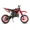 Red, variant on 49cc 2-Stroke Gas Dirt Bike for Kids 8+, Mini Gas Powered Dirt Bike with Front & Rear Suspension, Disc Brakes, Adjustable Speed Control, Kill Switch, Pull Start, 28 MPH, Red