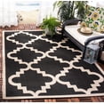thumbnail image 2 of SAFAVIEH Courtyard Jaylee Geometric Indoor/Outdoor Area Rug, Black/Beige, 9' x 12'6", 2 of 10