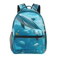 thumbnail image 1 of Balery Underwater Dolphin Scene Mochila Escolar Impresa, Mochila Ligera para Viajes Casual, Mochila Duradera y Cómoda Multifuncional, Mochila para Laptop-One Size, 1 of 5