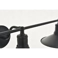 thumbnail image 5 of Living District Etude 3-Light Mid-Century Metal Wall Sconce in Black, 5 of 12