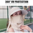 thumbnail image 2 of Sombrero de ala ancha para el sol: gorro de pesca multifuncional con protección UPF 50 para mujer$Gorra para el sol, gorro de pesca con ala ancha, gorro safari con protección solar UV y, 2 of 6
