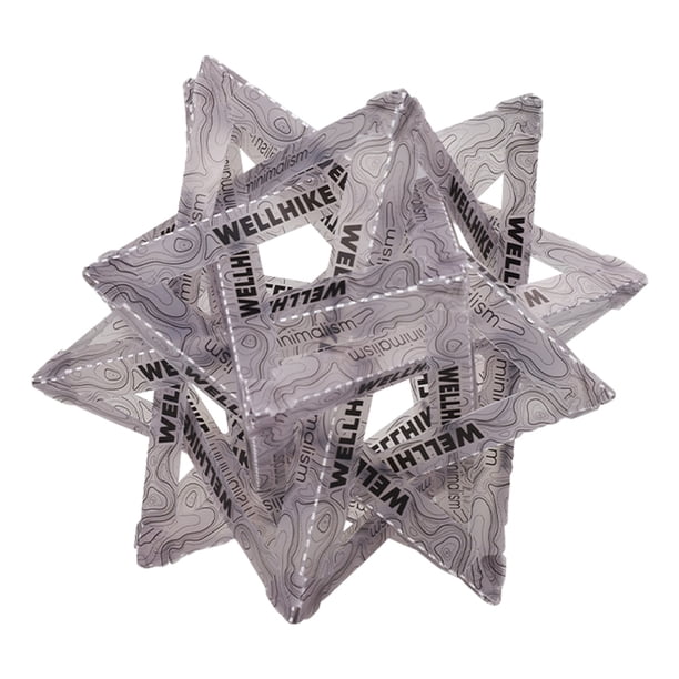 DIY Star Camping Lámpara Cubierta Exterior Linterna Sombra Accesorios () Blanco