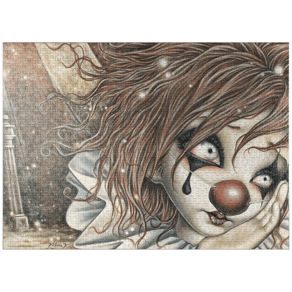 MyPuzzle - Red Nose - Victoria Francés - Misty Circus - Premium 1000 Piece Jigsaw Puzzle for Adults