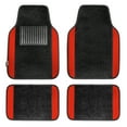 thumbnail image 2 of FH Group Car Seat Covers Light & Breezy Flat Cloth, Full Set w/ Carpet Floor Mats With Colored Trim, 2 of 10