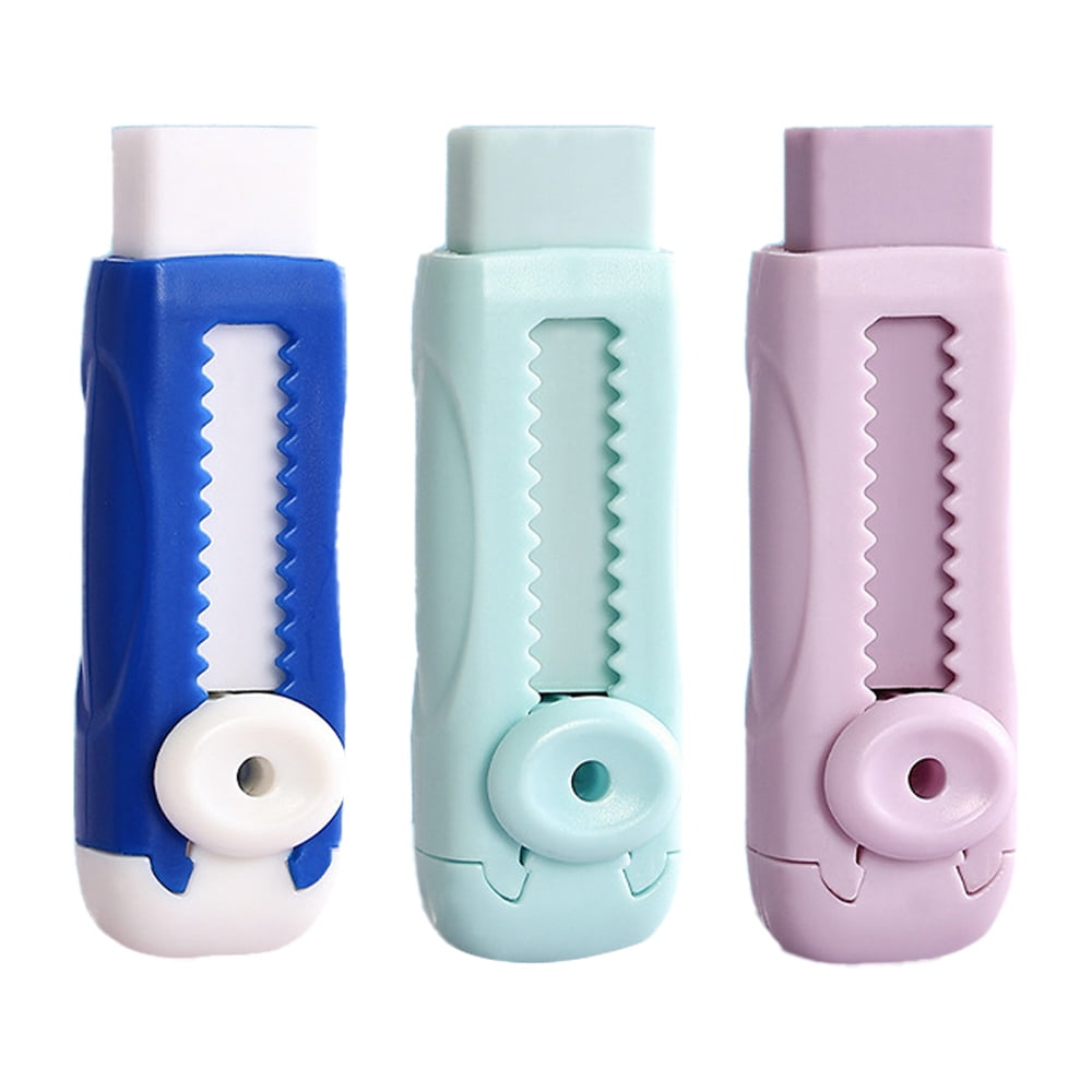 24PCS For Kids Drawing Push Pull Eraser Pencil Eraser Studnet Eraser Soft Brush