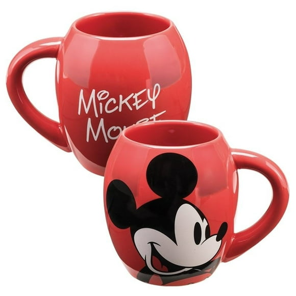 Disney Souris Mickey 18 oz Ovale Tasse en Céramique Dessin Animé Rouge Minnie