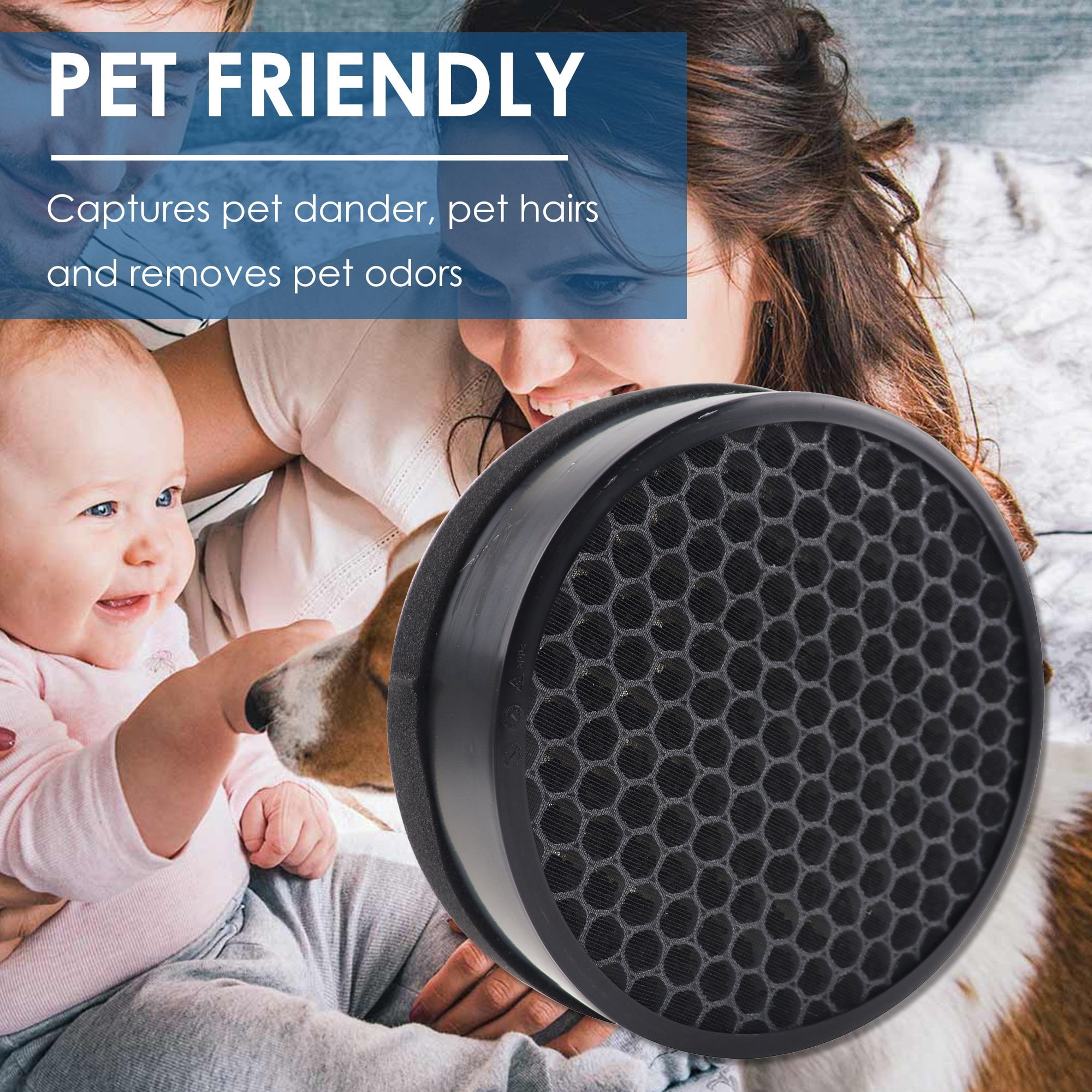 2 Pack PrimaPure H13 3 in 1 True HEPA Filter System Replacement for LV-H132, LV-H132-RF Air Purifier
