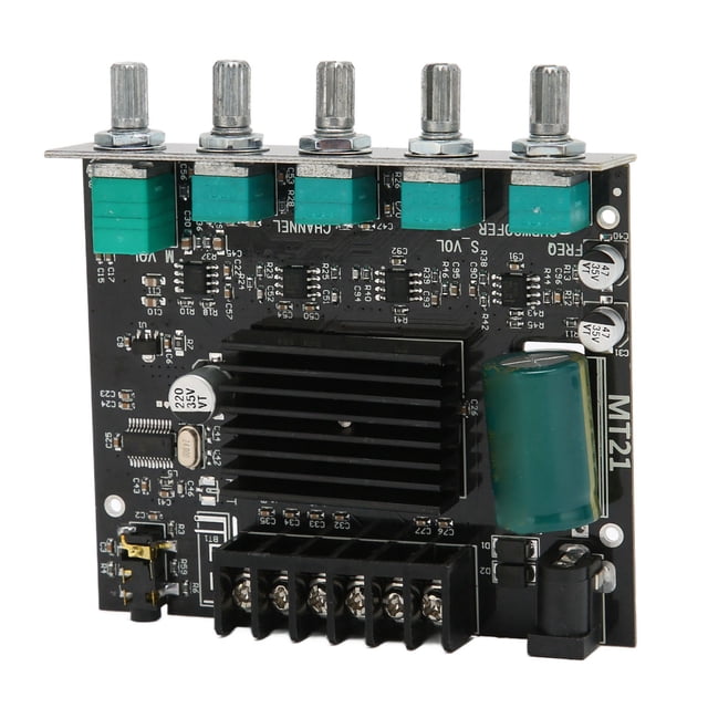 Placa amplificadora de potencia digital de sonido, placa amplificadora BT ZKMT21 Placa amplificadora BT Placa amplificadora de potencia estéreo de sonido Diseño a prueba de futuro