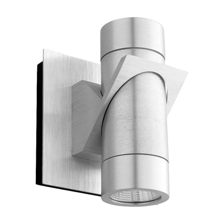6.25 inch 8W 2 Led Outdoor Wall Mount-Brushed Aluminum Finish Bailey Street Home 766-Bel-4236150