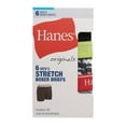 thumbnail image 2 of Hanes Originals Men’s Boxer Briefs, Moisture-Wicking Stretch Cotton, Blues, 6-Pack, 2 of 9
