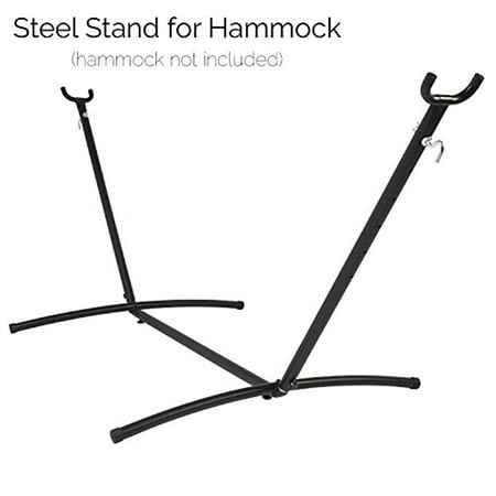 Hatteras Hammocks Steel Swing Stand - Steel Stand for Camping Double Hammock - for Garden, Outdoor & Indoor, Portable for Travel Vacation, Space Saving Steel Frame - Hammock Not Included