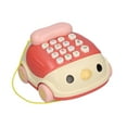 thumbnail image 3 of Simulated Landline Toy, Cute Soft Light 2 Modes Baby Telephone Toy Smart  For Early Education Pink, 3 of 8