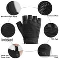 HMOONORY Cycling Gloves Stretchy Btrathable Eva Padded for Mountain