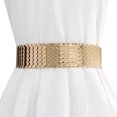 thumbnail image 1 of Ceinture de taille métallique large: Bling Elastic Court d'étirement Cinch Cinch pour Femmes Filles, 1 of 10