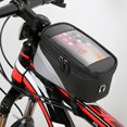 thumbnail image 5 of Bolsa De Bicicleta MTB Bike Bag Front Top Tube Pantalla táctil Funda para teléfono móvil (Negro), 5 of 5
