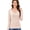 Beige, variant on Long Sleeve Shirts for Women Lace V Neck Thermal Shirt Fitted Basic Tops Plain Layering Undershirts