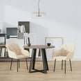 thumbnail image 1 of vidaXL Dining Chairs 2 pcs Cream Velvet, 1 of 5