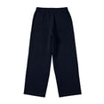 thumbnail image 6 of GrmtClth Men's Fashion Wide Leg Drawstring Pants Elastic Waist Loose Fit Casual Trousers for Daily Wear Streetwear Navy S, 6 of 8