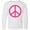 AA-White, variant on Inktastic Pink Peace Sign Long Sleeve Youth T-Shirt
