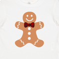 thumbnail image 4 of Inktastic Cute Gingerbread Man with Red Plaid Bowtie Boys or Girls Baby T-Shirt, 4 of 5