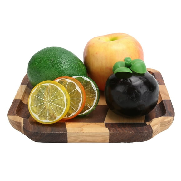 Wood Trays For Coffee Table, Wood Serving Tray, Dish Bowl Fruit Plate Without Burrs Pan Tea Tray For Kitchen Tableware Serve Breakfast,Appetizer,Coffee 20x20cm