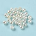 thumbnail image 3 of 20pc Natural Cultured Freshwater Pearl Beads Half Drilled Hole Round Floral White 2~2.5x1.5~2mm Hole: 0.7mm, 3 of 3