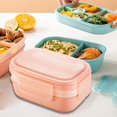 thumbnail image 2 of Student Lunch Box Children's Sealed Fruit Box Box Office Workers Microwave Lunch Box Food Box Work Microwave Oven Heating Lunch Box round Dining Set Table And 4 Chairs, 2 of 5
