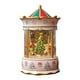 thumbnail image 1 of Bola de nieve decorativa navideña con caja de música y purpurina, decoración navideña para el hogar Árbol blanco, 1 of 9