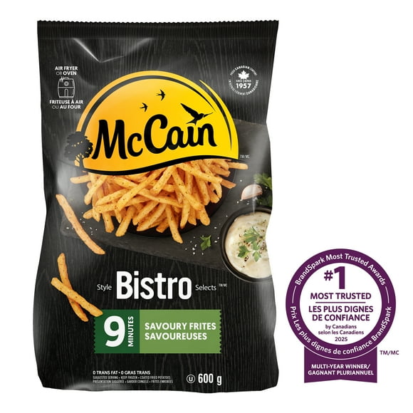 Frites savoureuses 9 minutes Style BistroMC McCainᴹᴰ 600g