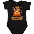 thumbnail image 3 of Inktastic Whoo's ready for Halloween?- cute owl in a pumpkin Boys or Girls Baby Bodysuit, 3 of 5