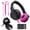 Pink, variant on Pioneer DJ HDJ-CUE1 DJ Headphones with Pink Ear Pad Accessories Package