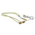 thumbnail image 1 of Auriculares luminosos con cremallera en la oreja de 3,5 mm Auriculares con micrófono para correr con bajo estéreo que brillan intensamente Eigraketly DZ4085-03B, 1 of 2