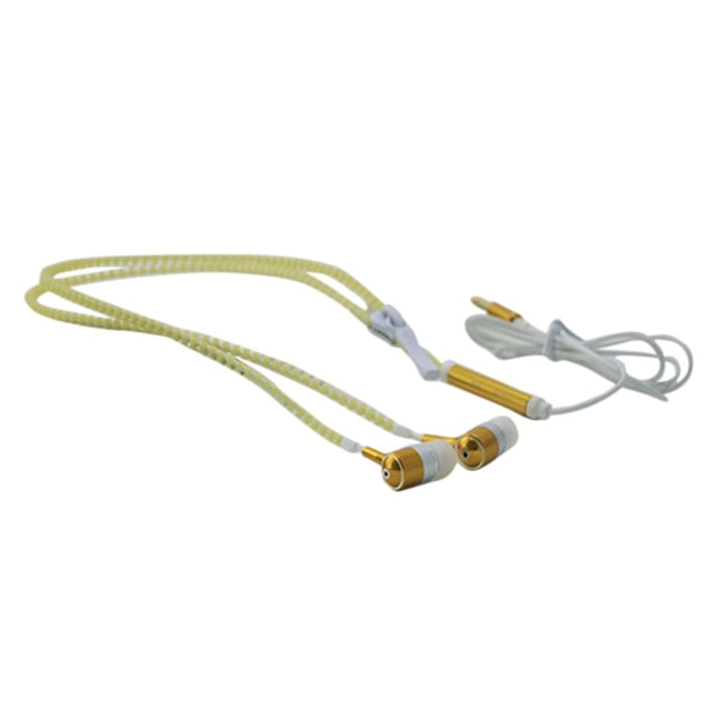 Auriculares luminosos con cremallera en la oreja de 3,5 mm Auriculares con micrófono para correr con bajo estéreo que brillan intensamente Eigraketly DZ4085-03B