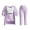 Purple, variant on Zkozptok Womens 4 Piece Outfit, 2pc Short Tank and Shorts, 2pc Long Hooded Cardigan Coat and Pants Sets Loungewear