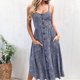 thumbnail image 2 of Vestido informal para mujer Vestido elegante con tirantes finos Vestido de playa de verano bohemio suave FLhrweasw Nuevo, 2 of 9