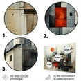 thumbnail image 3 of Designart "modern Architectures II" Abstract Collages Metal Art Living Room, 3 of 5