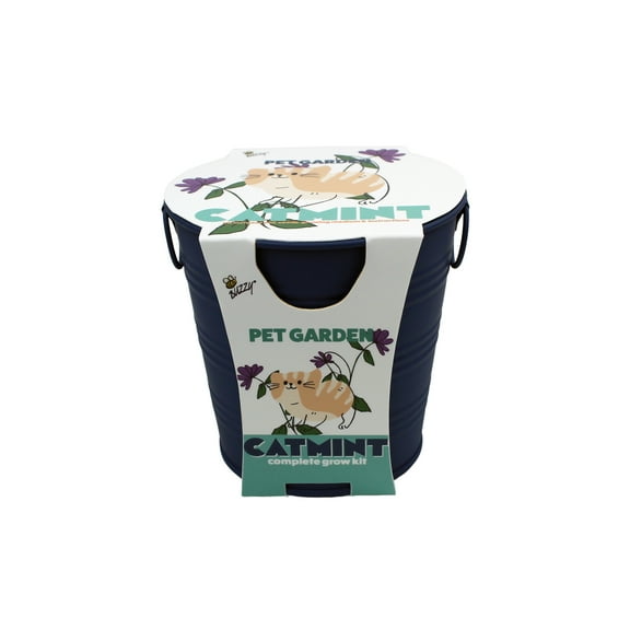 Buzzy Catmint Herb Pet Garden Pail Grow Kit Item 97611