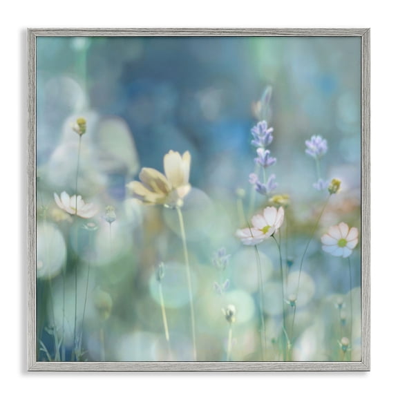 Stupell Industries Farmhouse Garden Floral Photography Gray Framed Giclee Art, 17 x 17, by Kate Carrigan