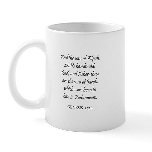 CafePress - GENESIS 35:26 Mug - 11 oz Ceramic Mug - Novelty Coffee Tea Cup