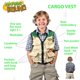 thumbnail image 2 of Chaleco cargo Nature Bound para niños con cremallera y 4 bolsillos, 2 of 9