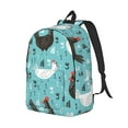 thumbnail image 2 of Balery Lovely Roosters Vintage Canvas Backpack for Men and Women - Large Capacity, Durable Travel Laptop Bag for School, Work, Hiking, and Outdoor Activities, 2 of 7