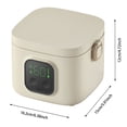 thumbnail image 3 of Huanglei Cordless Lunch Container 25W Battery Powered Food Warmer Heater 800ml 7 Gears Timer Fast Heating Home Portable For Camping Travelling School，USB HeaContainerting, 3 of 9