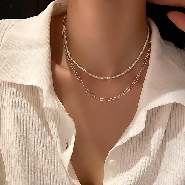 Gargantilla Con Colgante De Cereza De Mariposa En Forma De Corazón Cadena De Plata Accesorios De Joyería