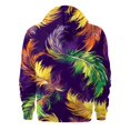 thumbnail image 4 of Resicozy Mardi Gras Full-Zip Up Hooded Casual Sweatshirts with Pocket Long Sleeve Sweatshirt Sports 2026 Hooded Jackets Dark Purple 5XL, 4 of 4