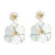 thumbnail image 3 of Pendientes colgantes de flores, pendientes de pétalos florales, pendientes colgantes para vacaciones, mujeres, niñas, joyería del día de San Valentín,, 3 of 8