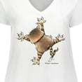 thumbnail image 4 of Inktastic Don't Let the Cat out Women's Plus Size V-Neck T-Shirt, 4 of 5